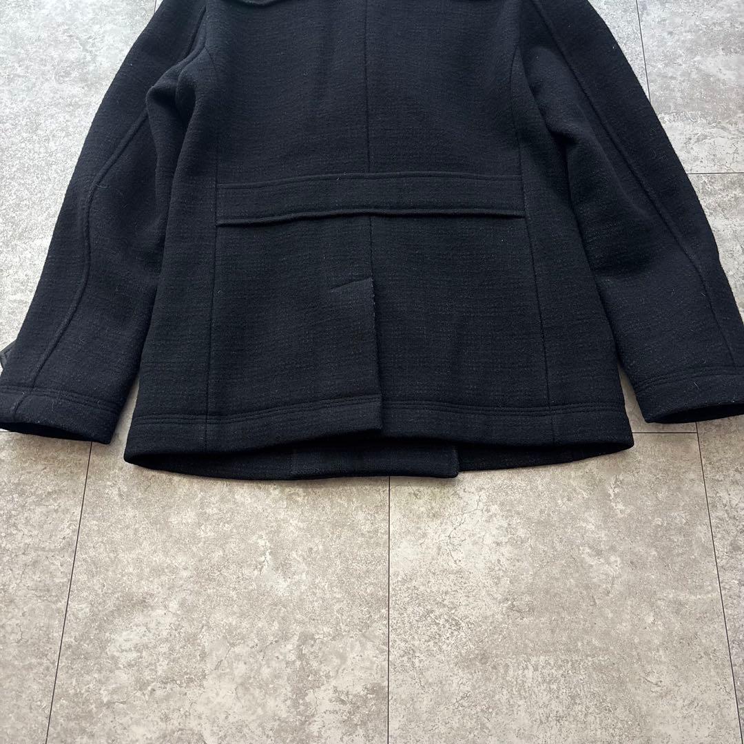 【美品】BURBERRY BLACK LABEL ピーコート ネイビー ウール