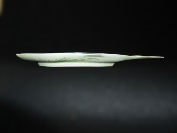 魚皿 アジ皿 刺身皿 染付 魚形皿セット 5枚 陶器製