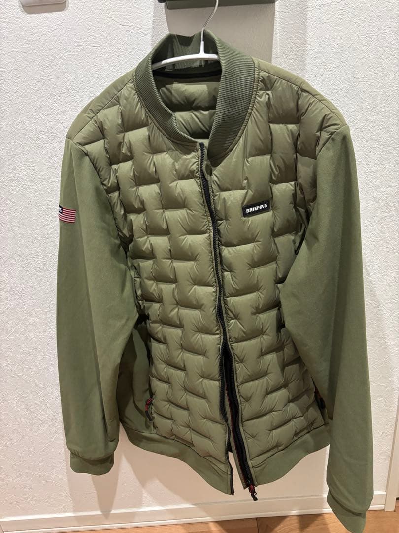 ブリーフィングゴルフハイブリッドダウンBRIEFING XL アーミーグリーン