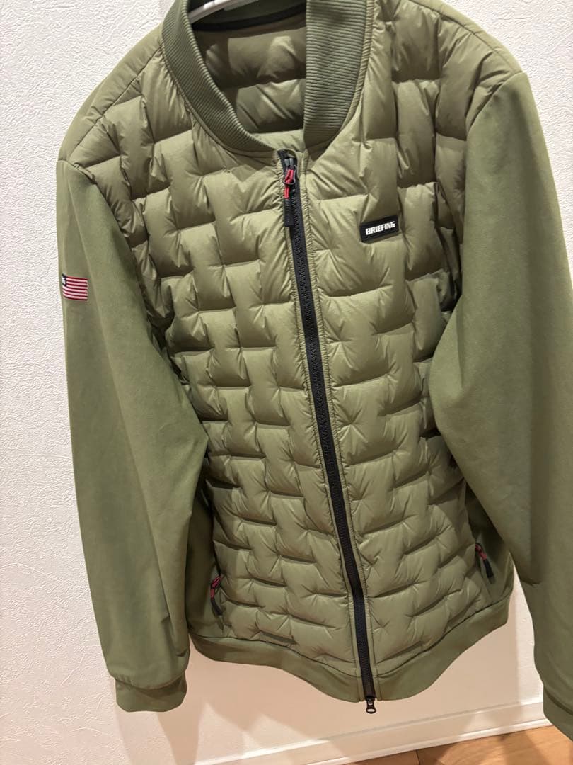 ブリーフィングゴルフハイブリッドダウンBRIEFING XL アーミーグリーン