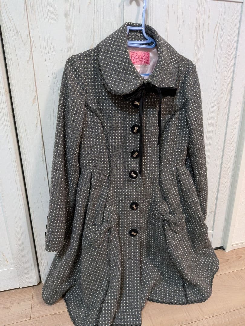 angelicPrettyドット柄グレーコート