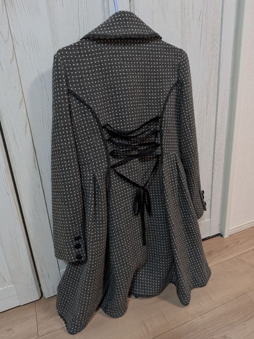 angelicPrettyドット柄グレーコート