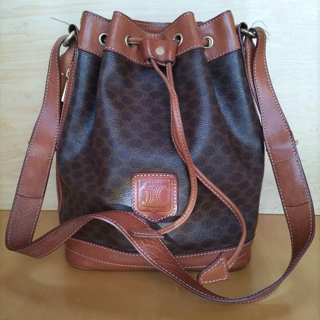 CELINE セリーヌマカダムバケットバッグ