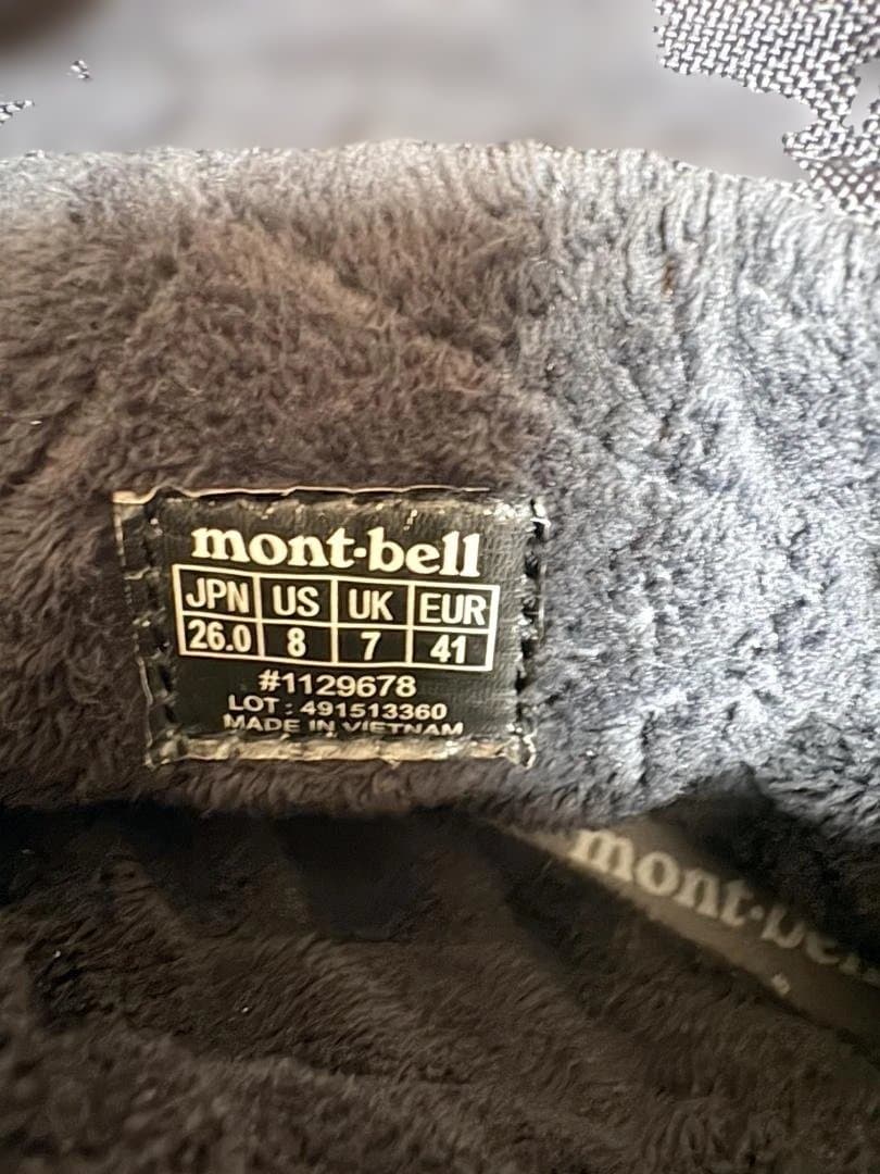 【美品】モンベル コルチナブーツ ブラック Men’s 26cm