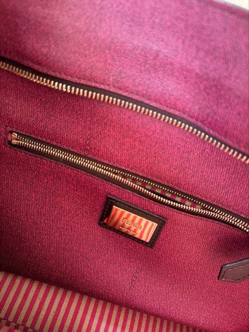 【FENDI】フェンディ ズッカ柄 トートバッグ PVC