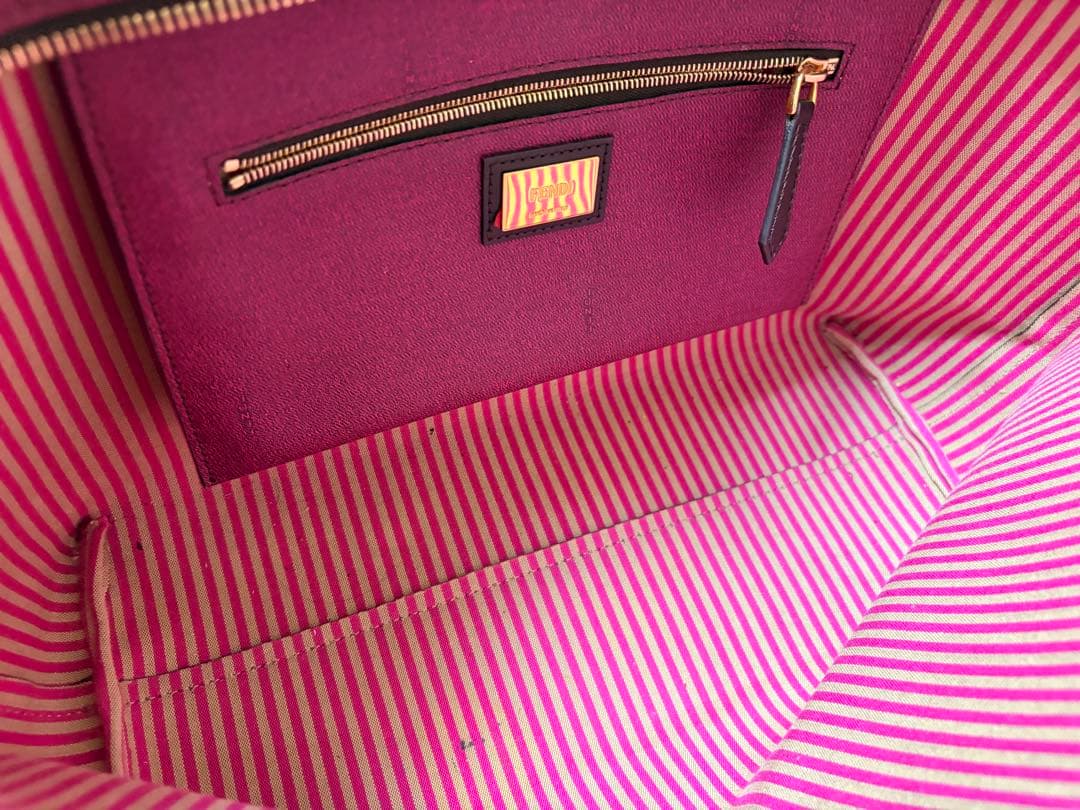 【FENDI】フェンディ ズッカ柄 トートバッグ PVC