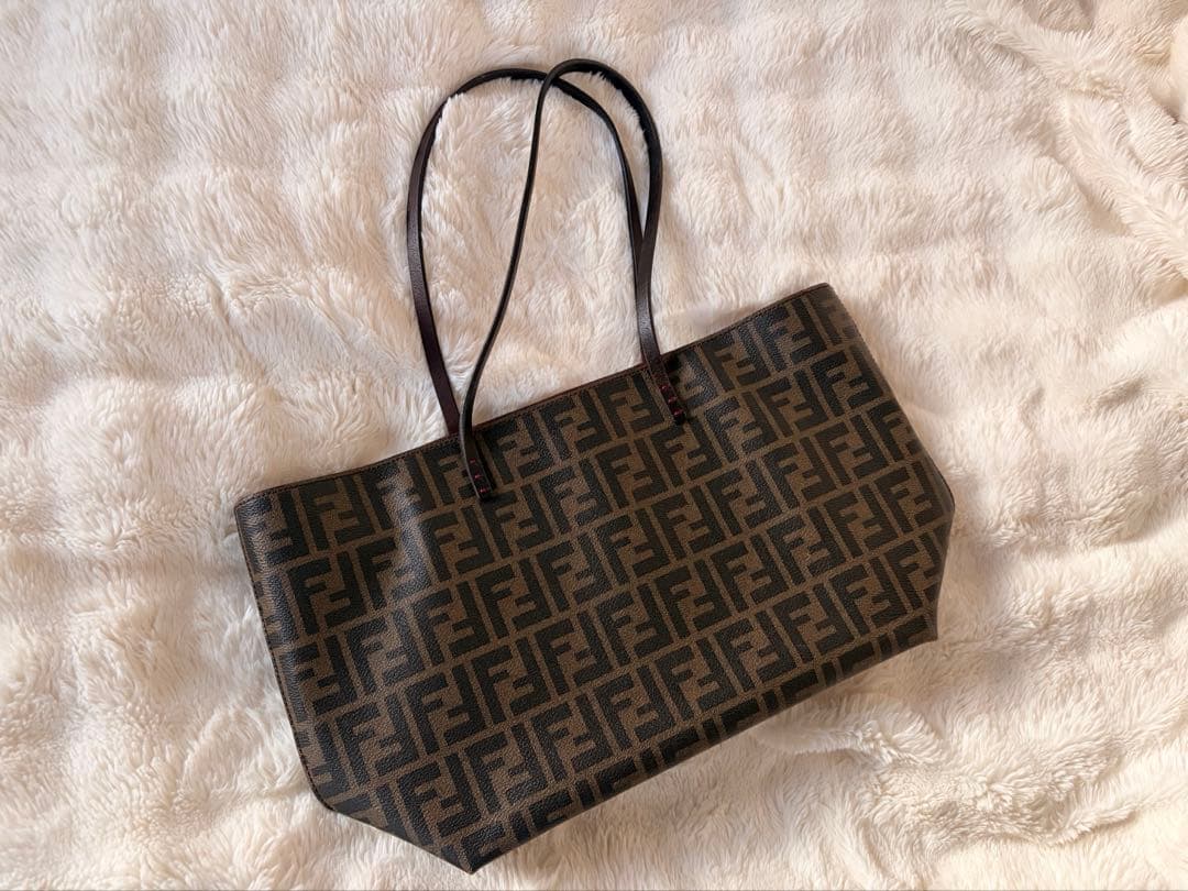 【FENDI】フェンディ ズッカ柄 トートバッグ PVC