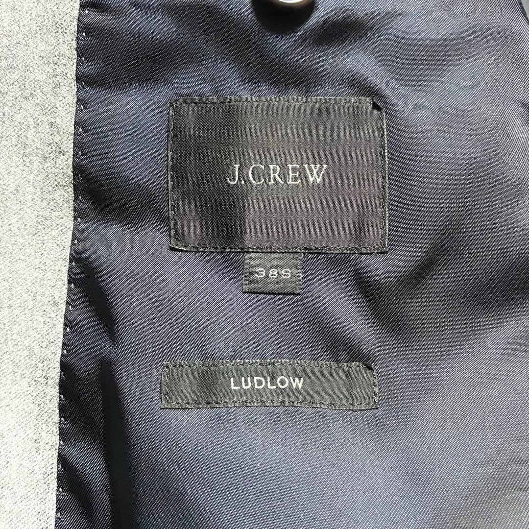 【美品】J.CREW☆カノニコ☆ウールジャケット☆ライトグレー☆フランネル生地☆