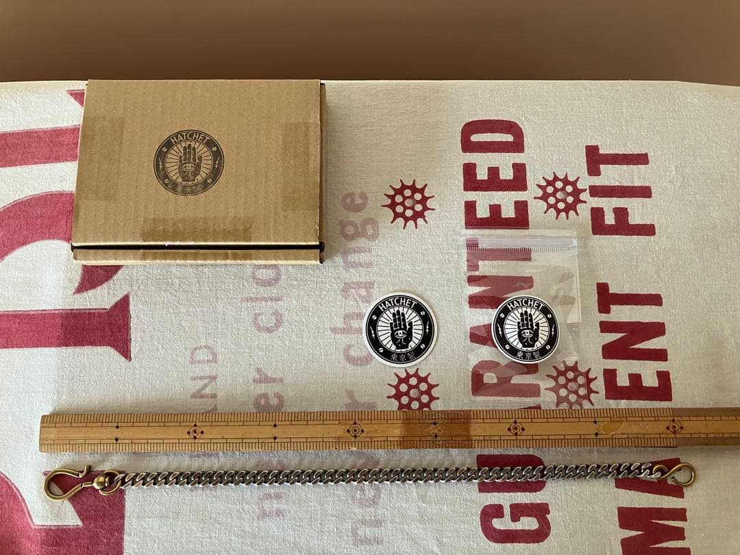 HATCHET ウォレットチェーン 約40cm ステッカー付き