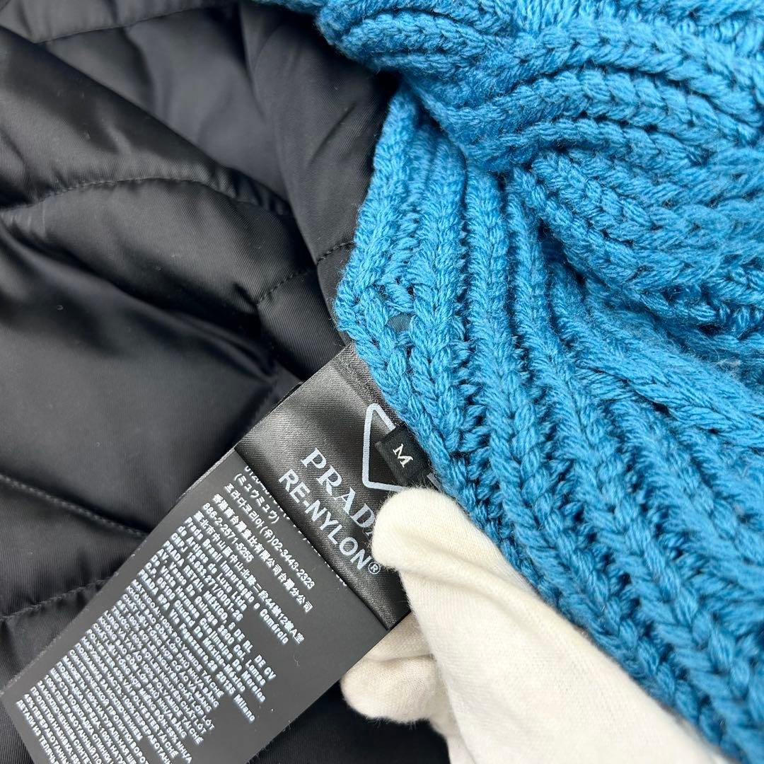 未使用に近い 2022 PRADA ラフシモンズ プレート ロングジャケット M