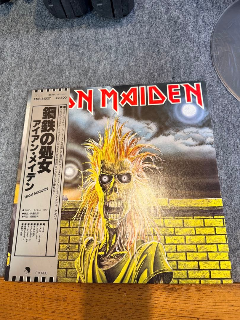 【極美品/帯付】アイアン・メイデン『鋼鉄の処女』日本盤 LPレコード
