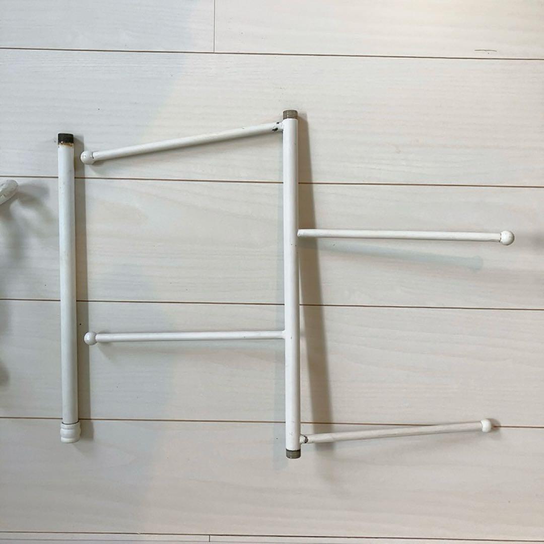 【専用】アンティーク調 アイアン製ポールハンガー、オットマン2点おまとめ