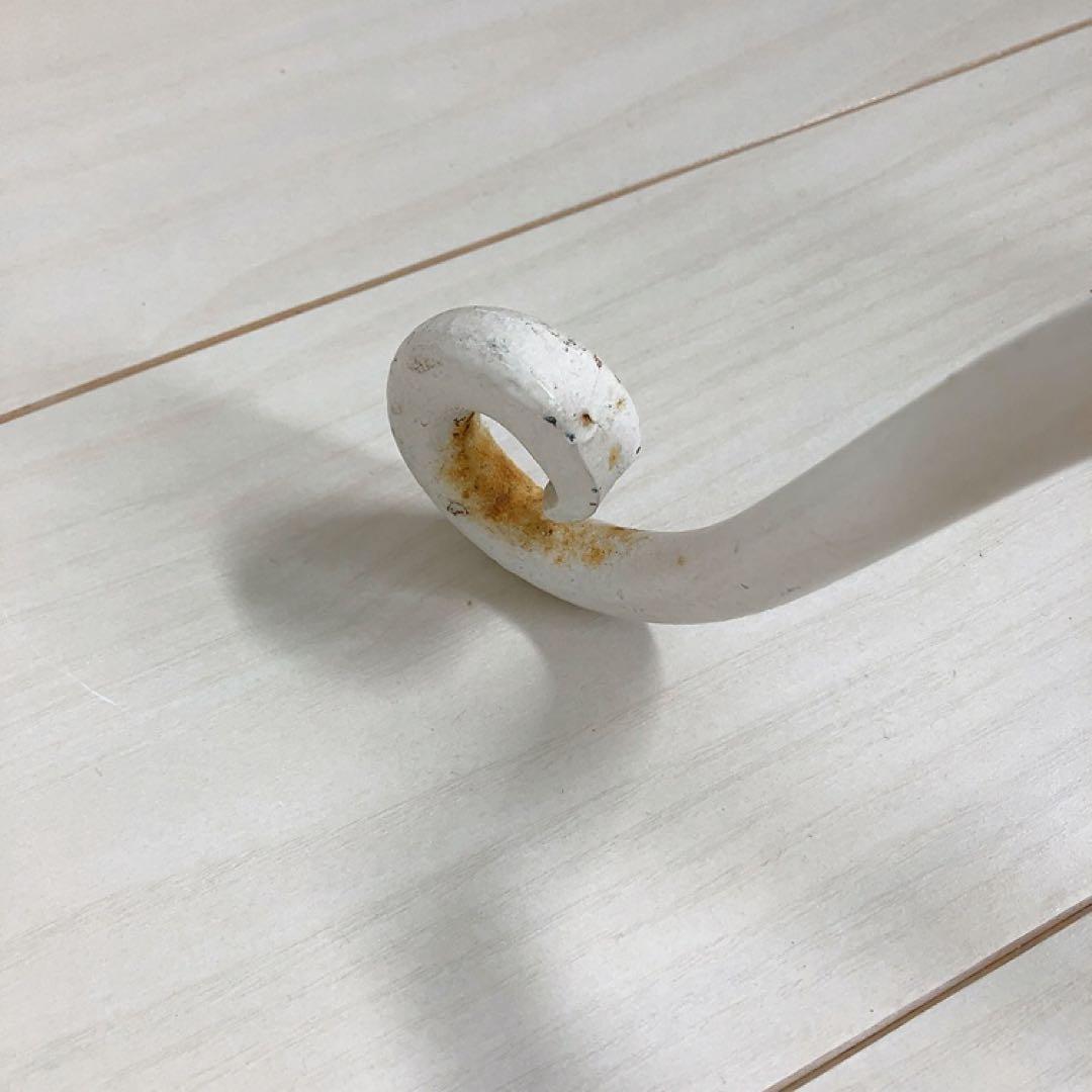 【専用】アンティーク調 アイアン製ポールハンガー、オットマン2点おまとめ