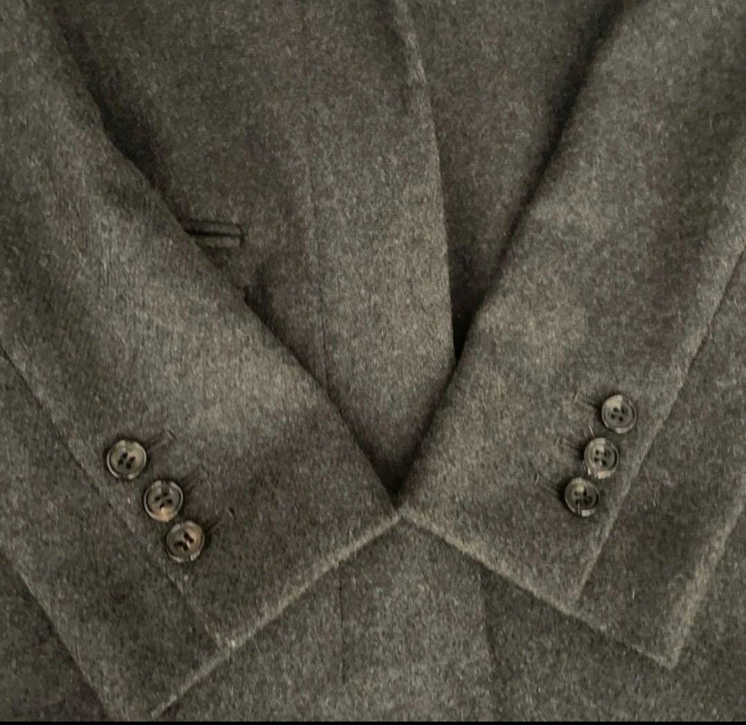 美品　マカフィー チェスターロングコート ウール　カシミヤ　シルク混　豹柄　M