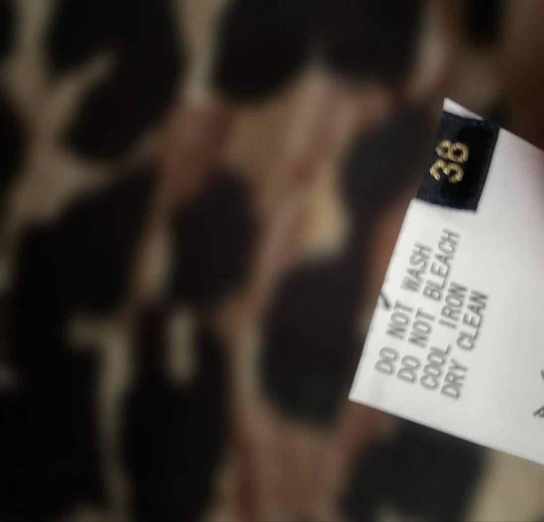 美品　マカフィー チェスターロングコート ウール　カシミヤ　シルク混　豹柄　M