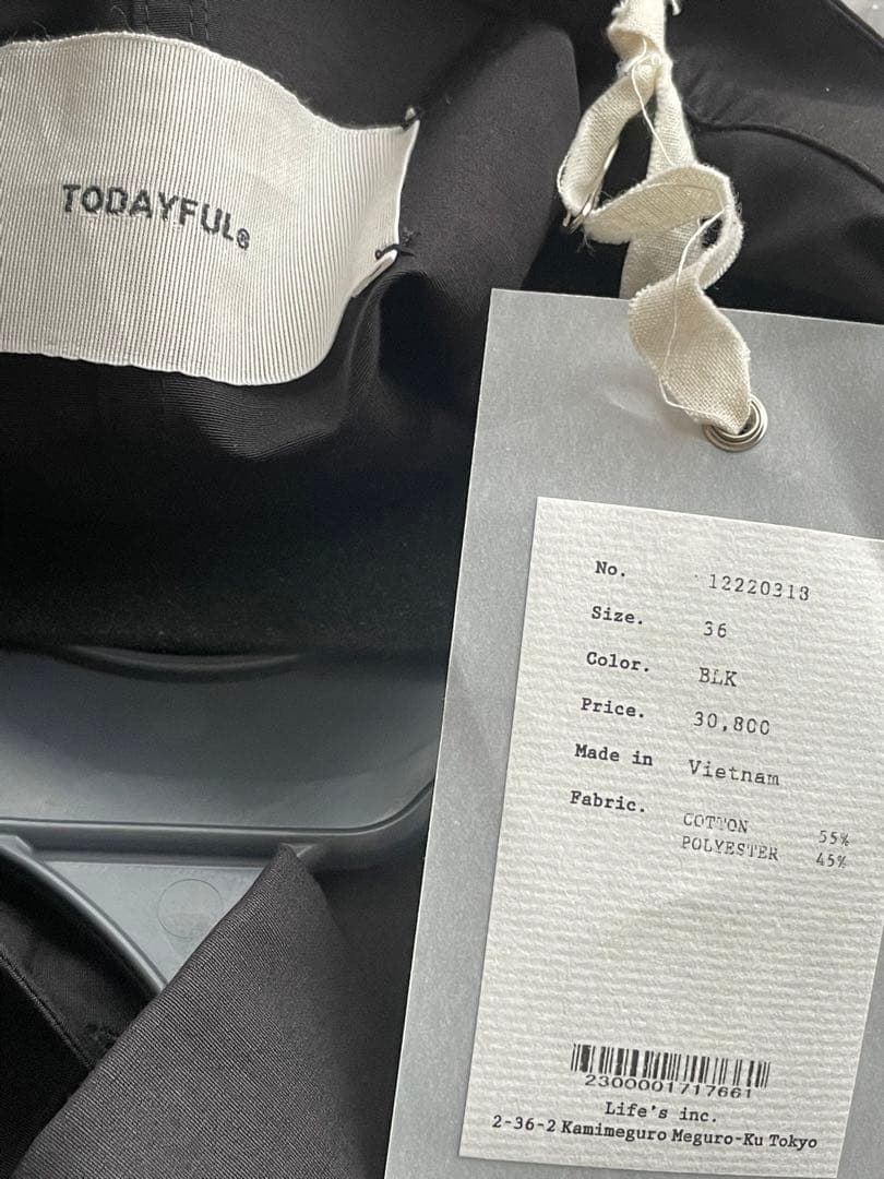 TODAYFULトゥデイフル 新品 Waisttuck シャツドレス