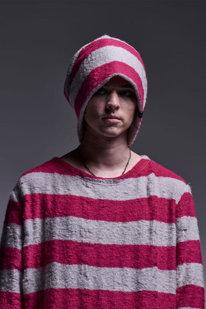 ★新品•完売★ キリュウキリュウ ボーダー ニット キャップ ピンク イチロー