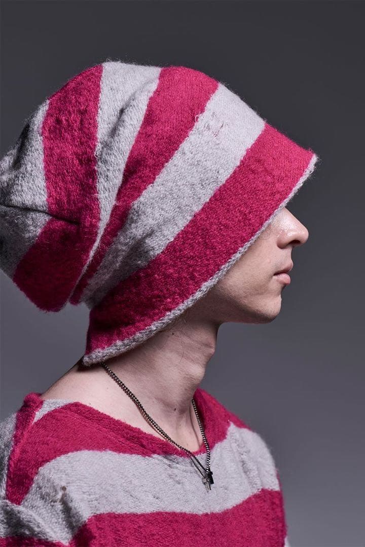 ★新品•完売★ キリュウキリュウ ボーダー ニット キャップ ピンク イチロー