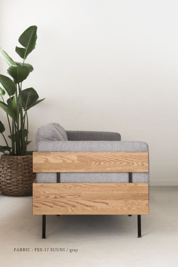 FOB STANDARD WIDE3P モモナチュラルソファ3人掛