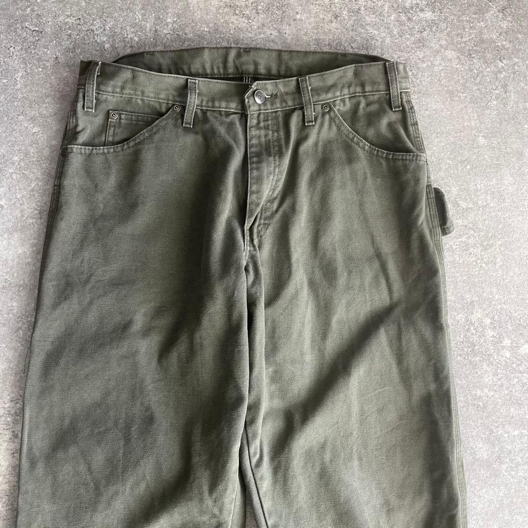 Dickies W34 ダック ワークパンツ ペインターパンツ フェード