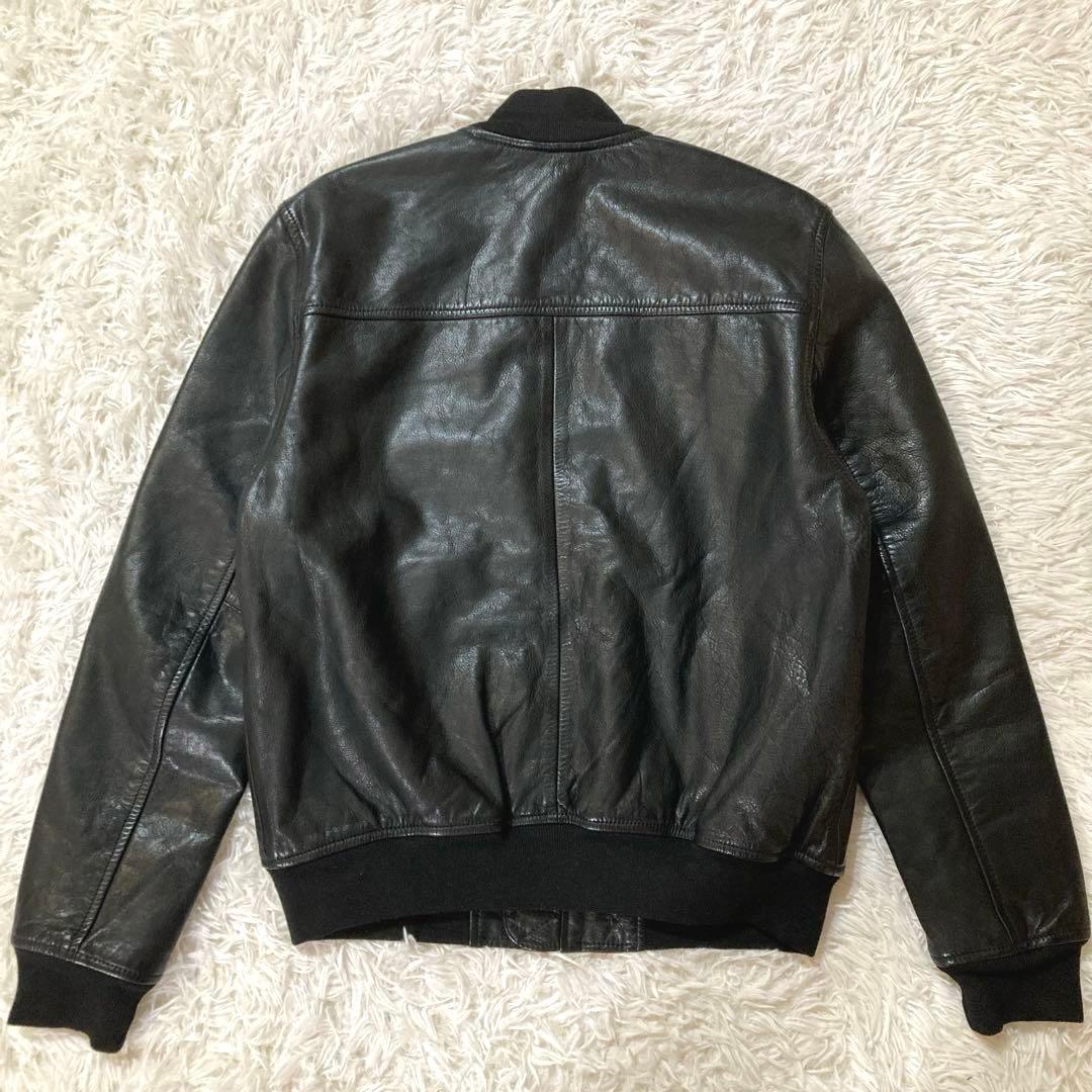 【OLD GAP】 カウレザー MA-1 人気ブラック　 L相当サイズ