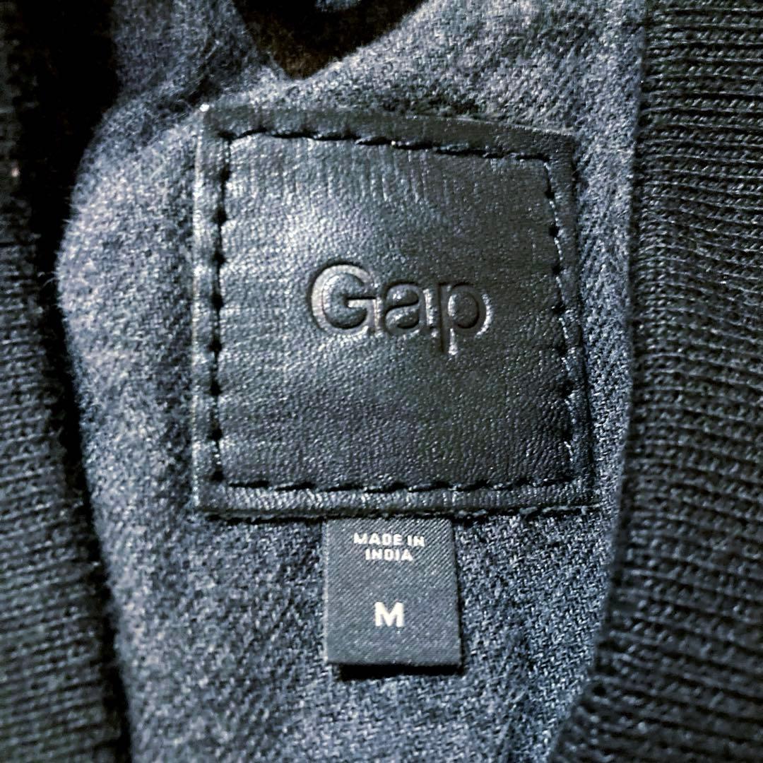 【OLD GAP】 カウレザー MA-1 人気ブラック　 L相当サイズ