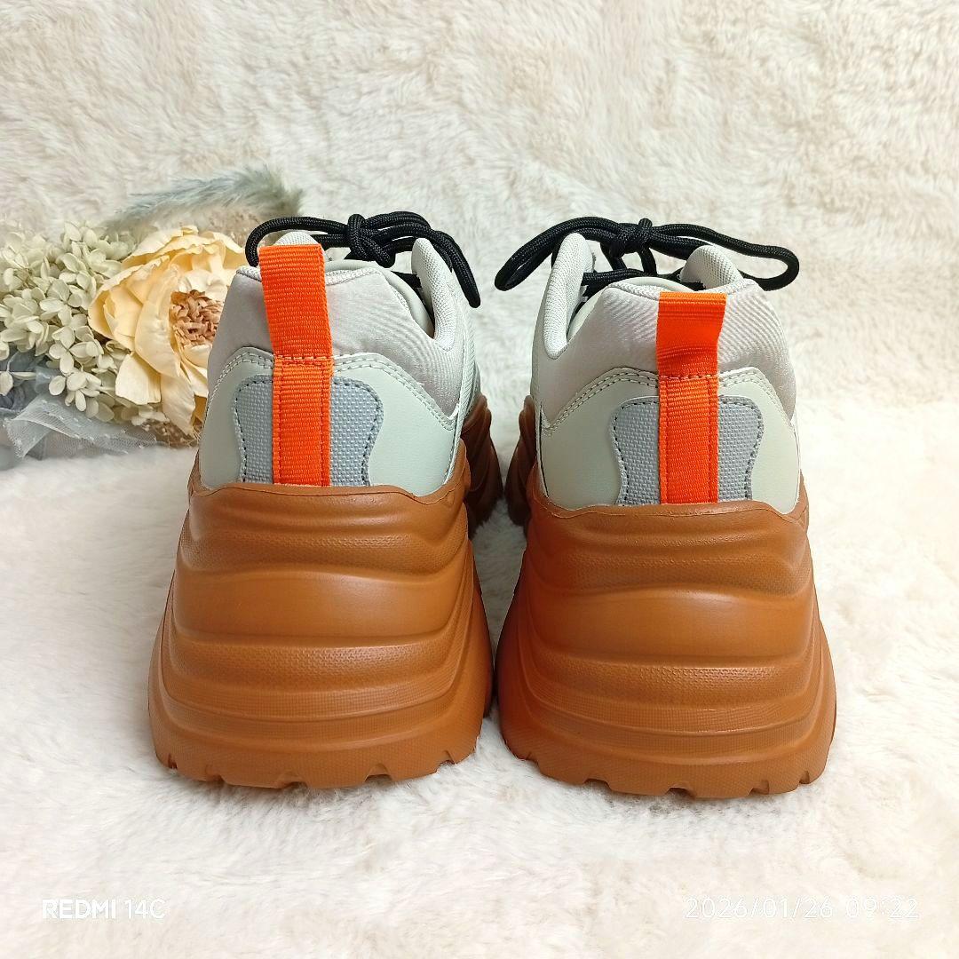 【ORiental TRaffic】バヤコカラーボリュームソール切替えスニーカー