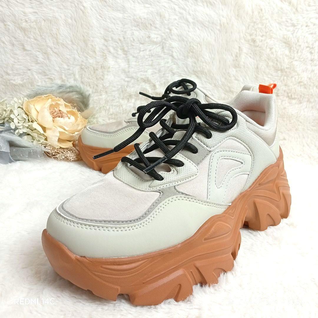 【ORiental TRaffic】バヤコカラーボリュームソール切替えスニーカー