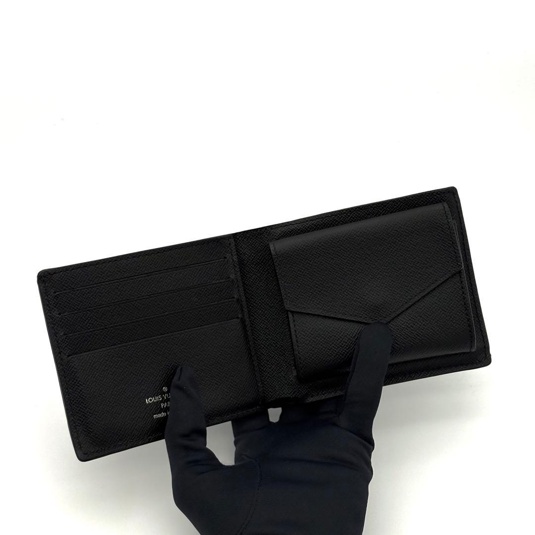 ルイヴィトン 折財布 エピ ノワール ポルトフォイユ マルコ NM 黒 2183