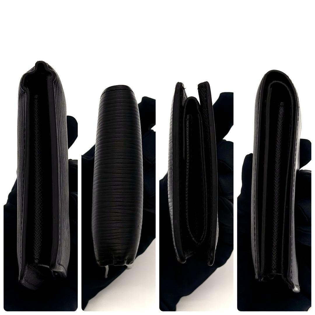 ルイヴィトン 折財布 エピ ノワール ポルトフォイユ マルコ NM 黒 2183