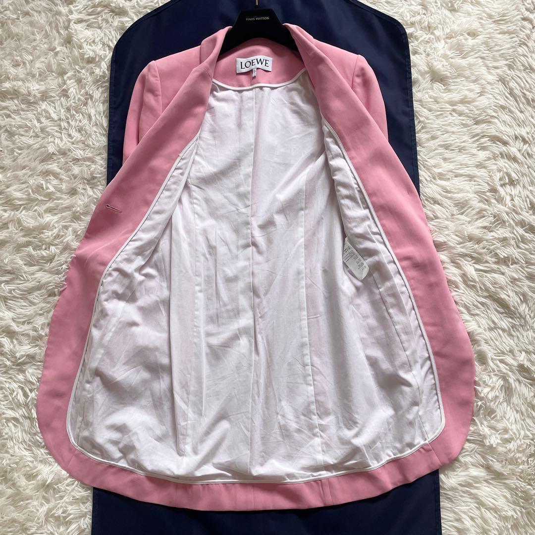 美品　現行　LOEWE　テーラードジャケット　ピンク　Sサイズ相当
