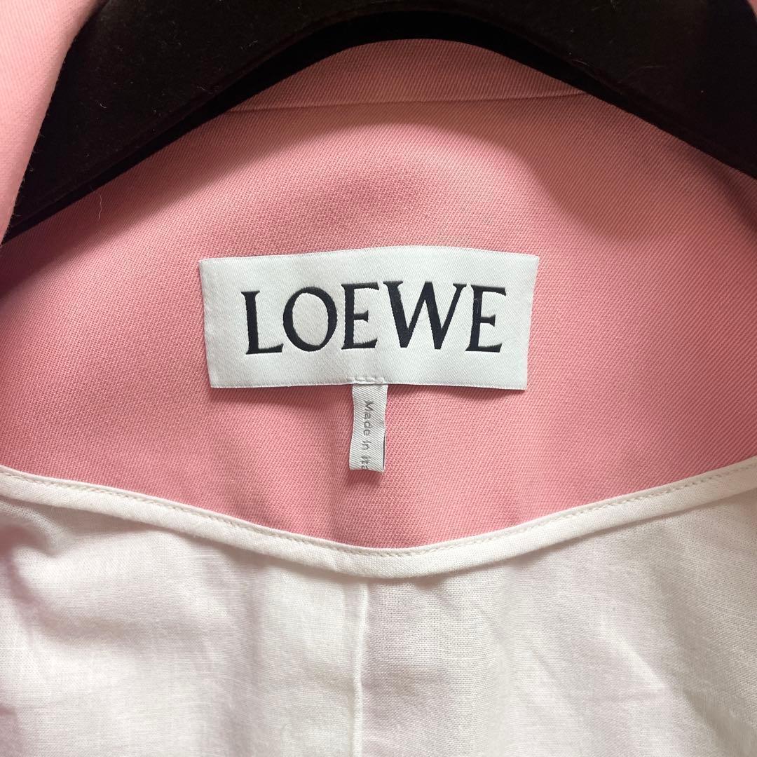 美品　現行　LOEWE　テーラードジャケット　ピンク　Sサイズ相当