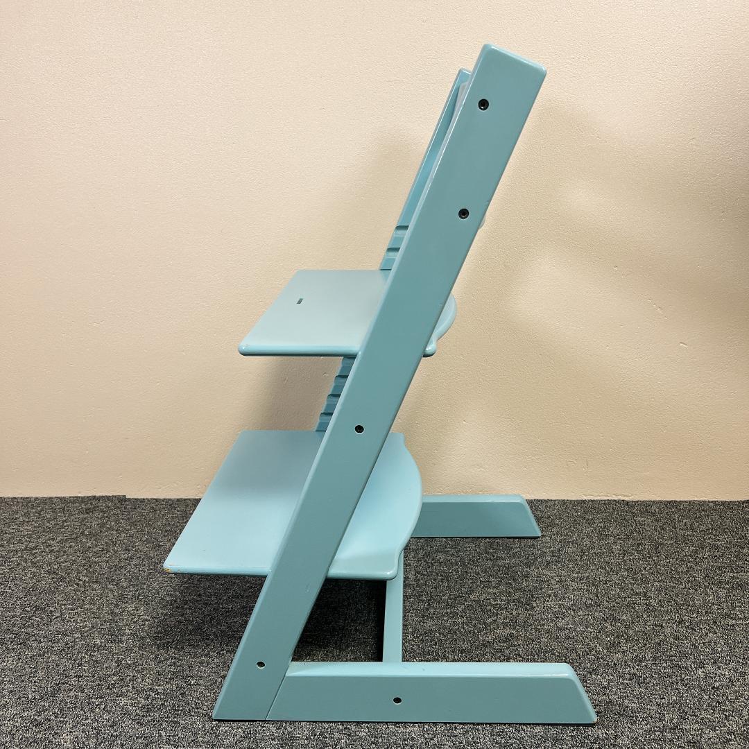 【良品】STOKKE トリップトラップ アクアブルー シリアル6