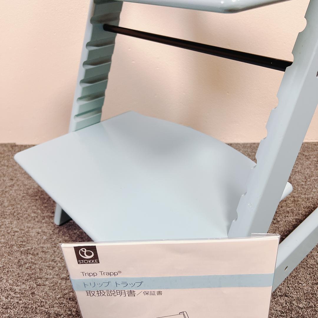 【良品】STOKKE トリップトラップ アクアブルー シリアル6
