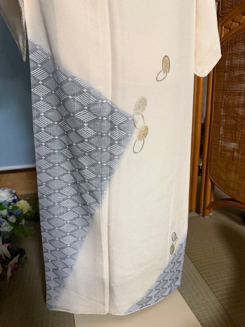 訪問着フルセット　トールサイズ　しつけ付き未使用品