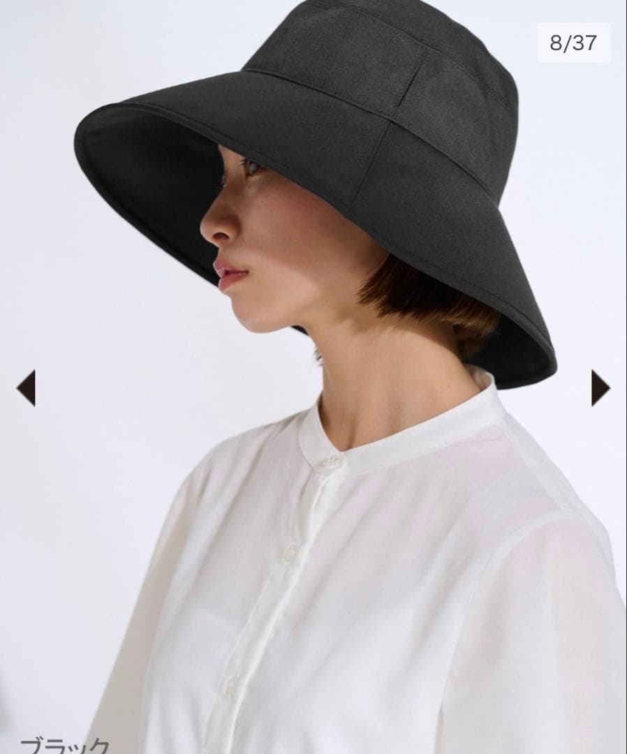 サンバリア100 ナチュラルハット　ブラック