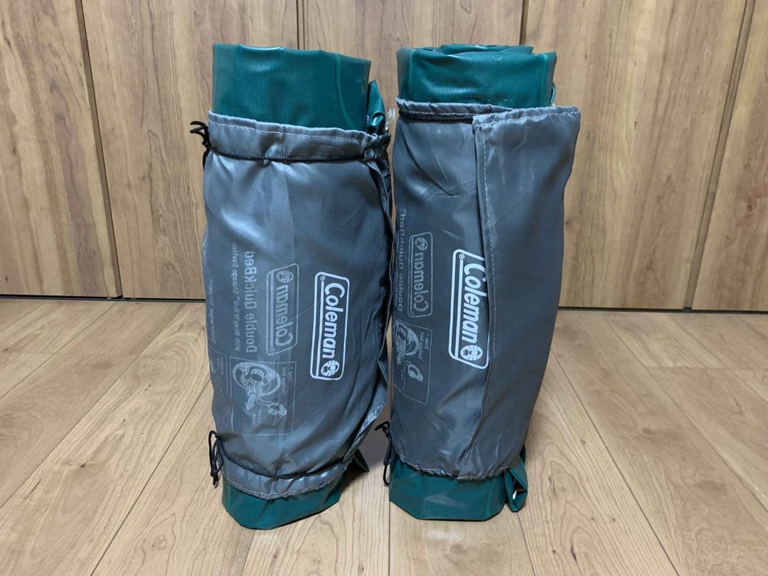 コールマンエアーマットダブル2個＋ポンプセット