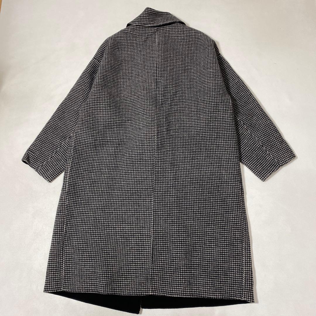 美品 DoCLASSE ダブルフェイスウール・ステンカラーコート 15