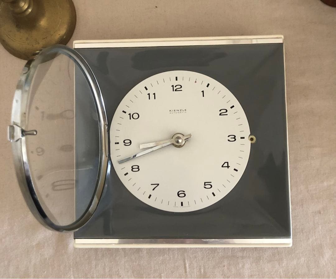 レア　ドイツ　KIENZLE キエンツレ　陶器の掛け時計　アンティーク