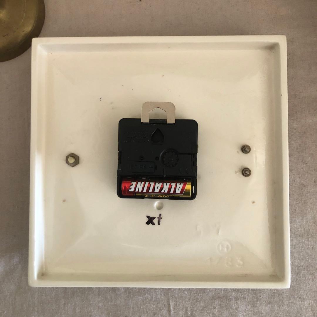 レア　ドイツ　KIENZLE キエンツレ　陶器の掛け時計　アンティーク