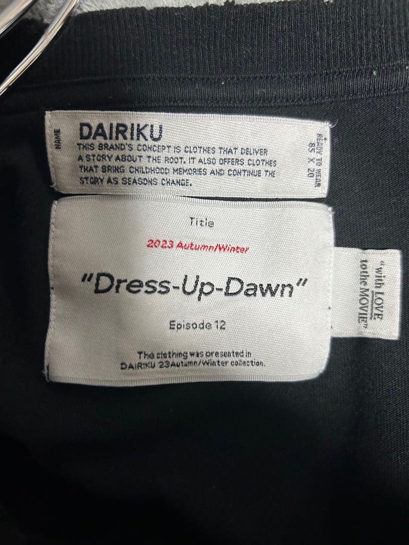 DAIRIKU ダイリク MOVIE tee ムービーTシャツ 23AW