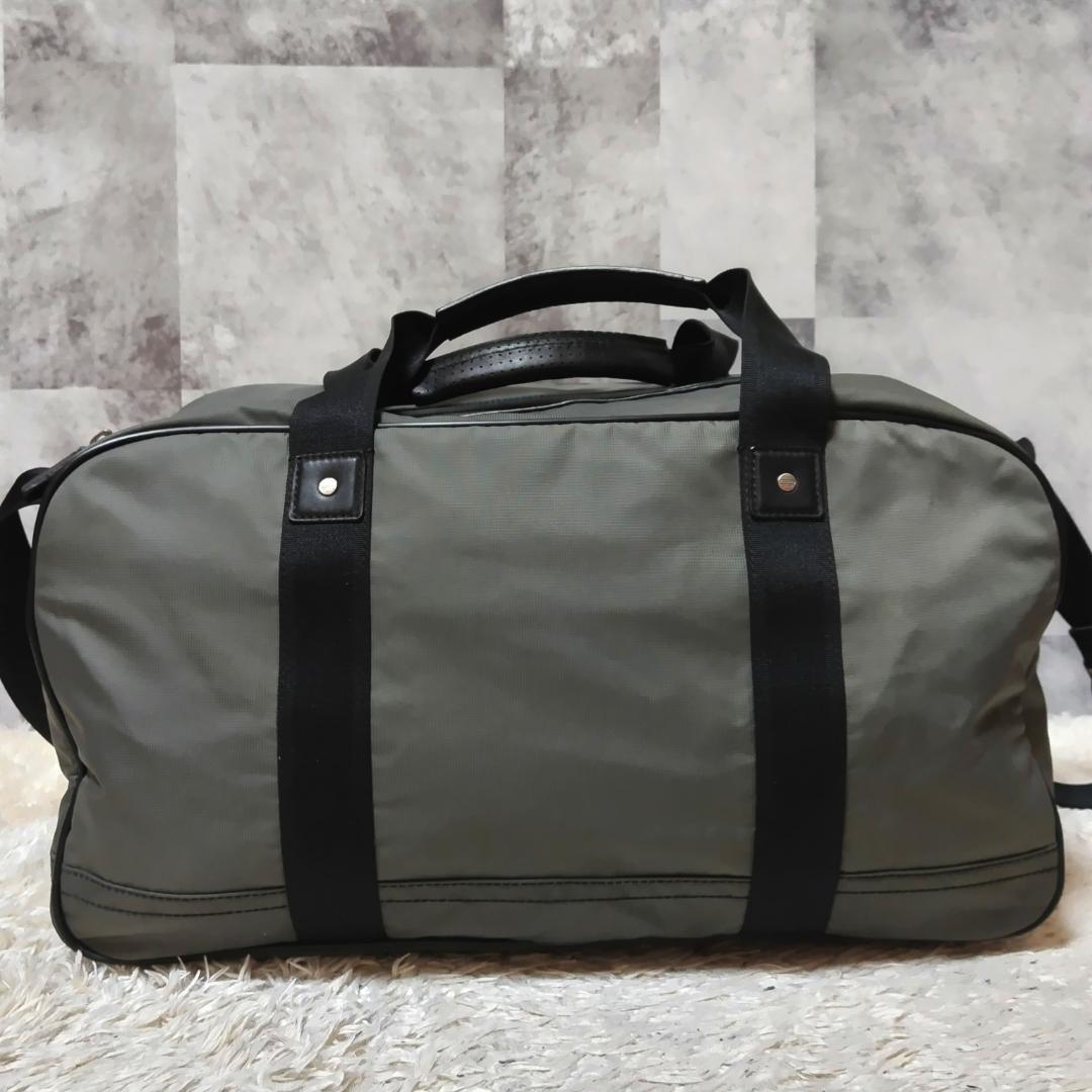 極美品 コーチ ボイジャー ジム バッグ グレー 2way 大容量 ナイロン