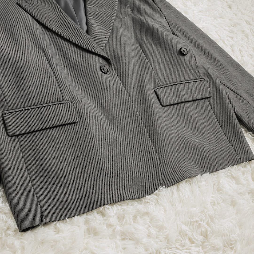CLANE 25AW 2WAY TAILORED OVER JACKET グレー
