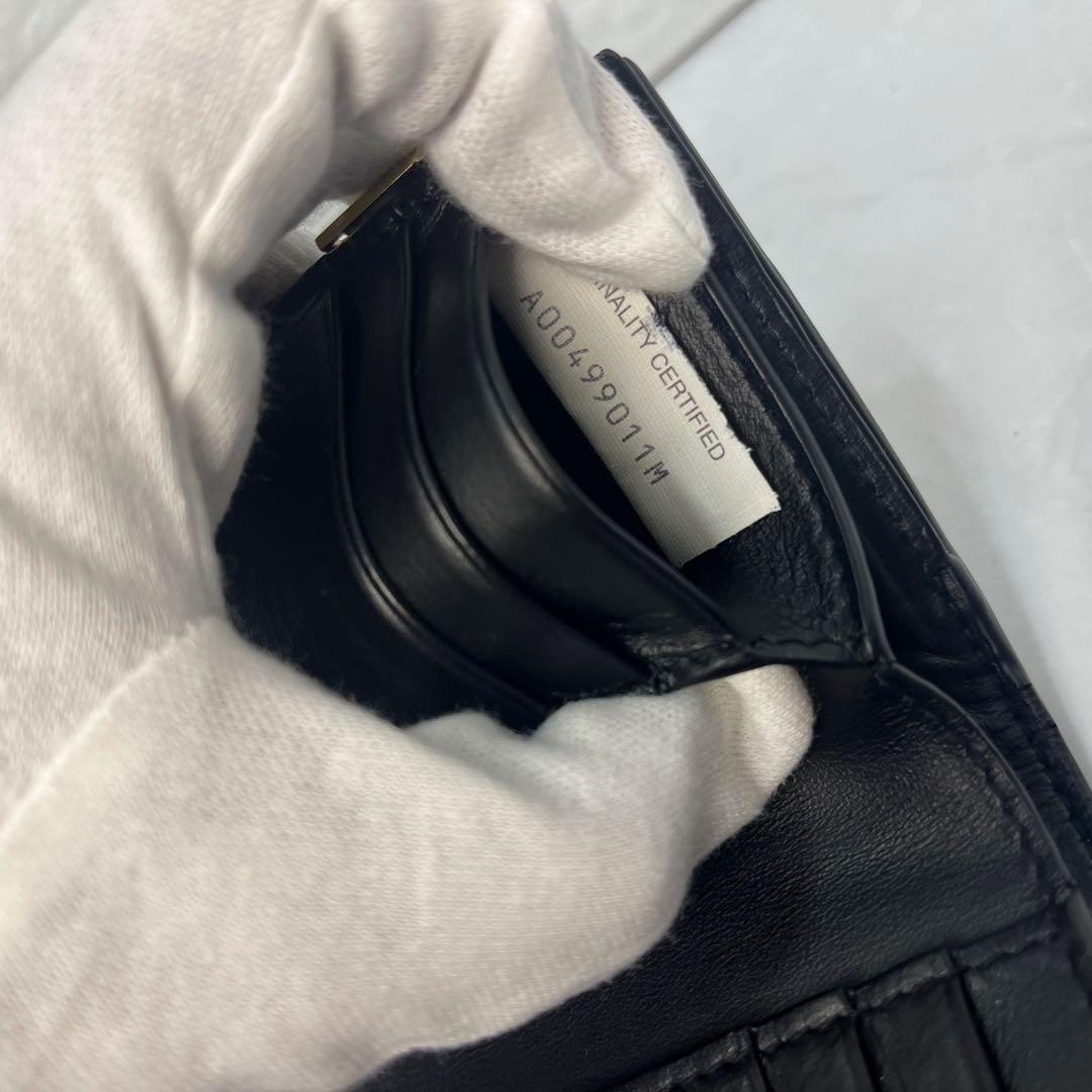 BOTTEGA VENETA 財布 ボッテガヴェネタ カセット三つ折り IC搭載