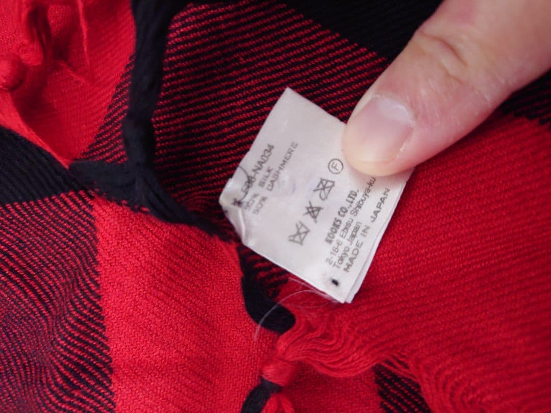 ナンバーナイン チェックストール 08AW シルク カシミア ショール