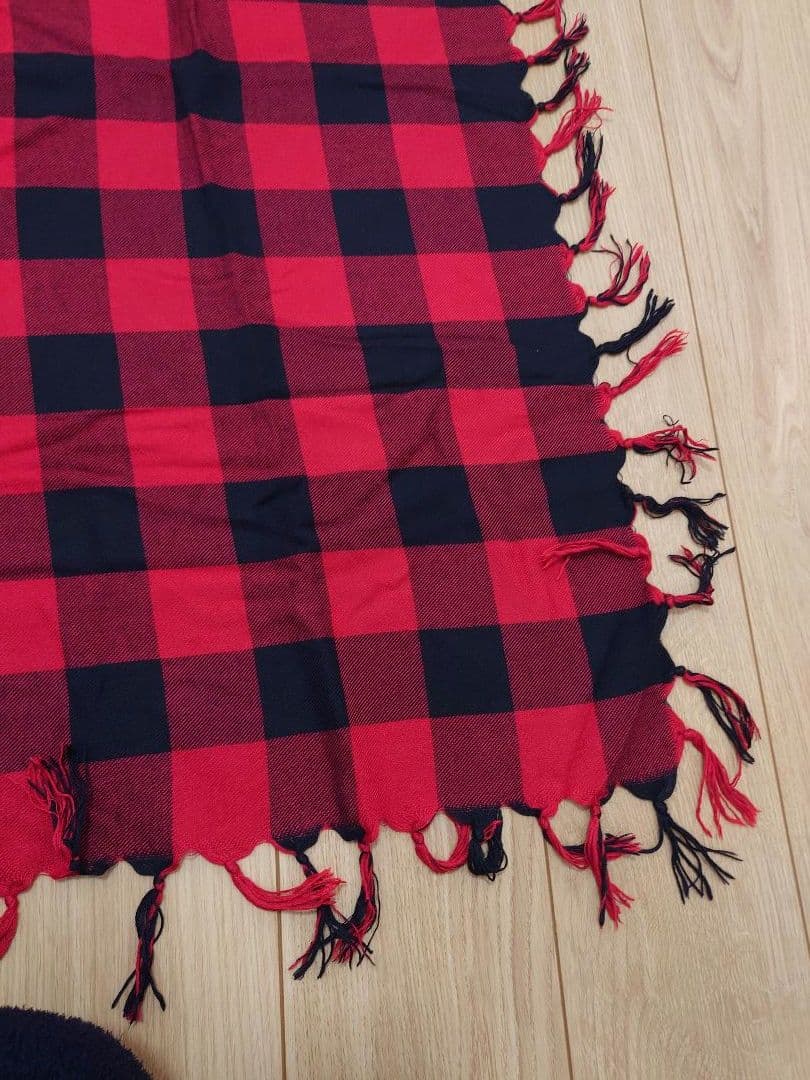 ナンバーナイン チェックストール 08AW シルク カシミア ショール