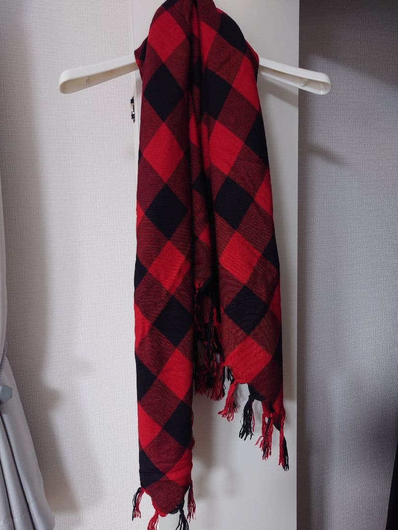 ナンバーナイン チェックストール 08AW シルク カシミア ショール