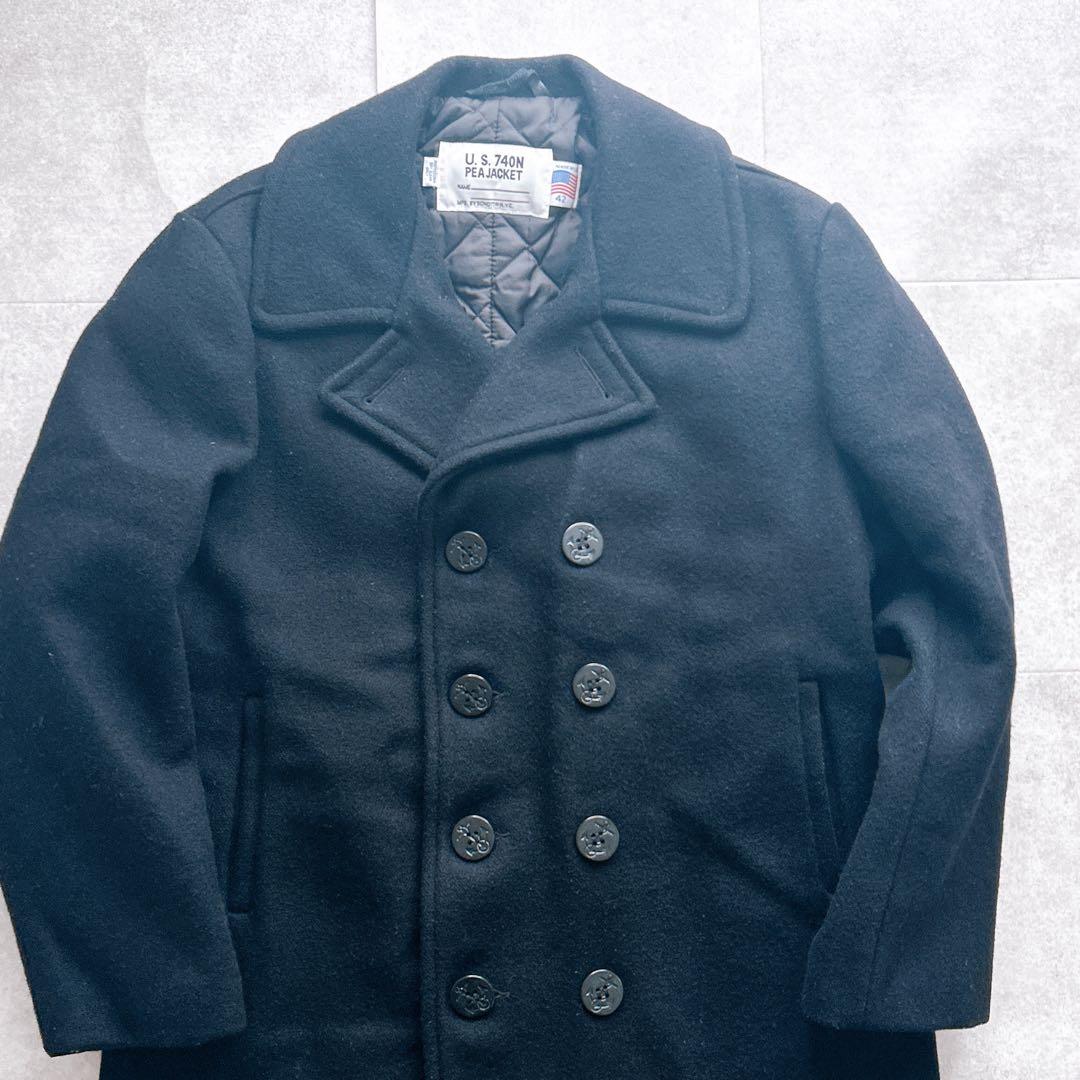 ✨希少サイズ✨Schott 740N ダブルブレスト ピーコート USA製 42