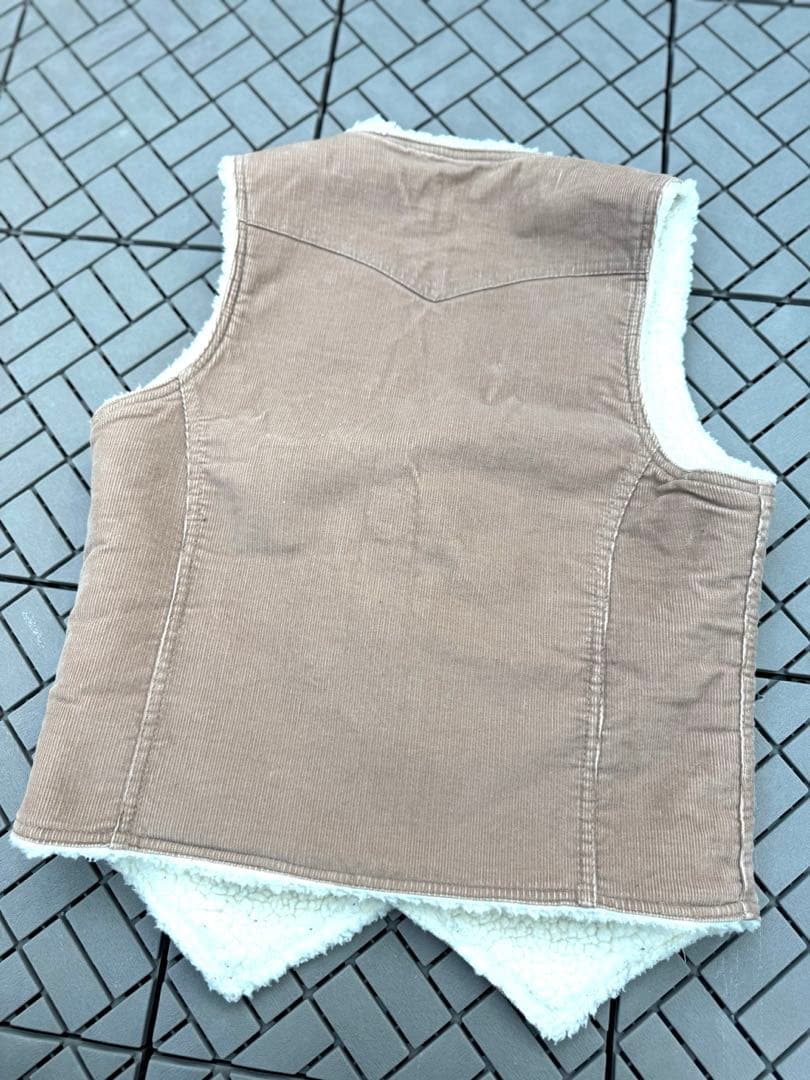 70's 希少‼︎ Levi's デニムベスト ボア リーバイス コーデュロイ