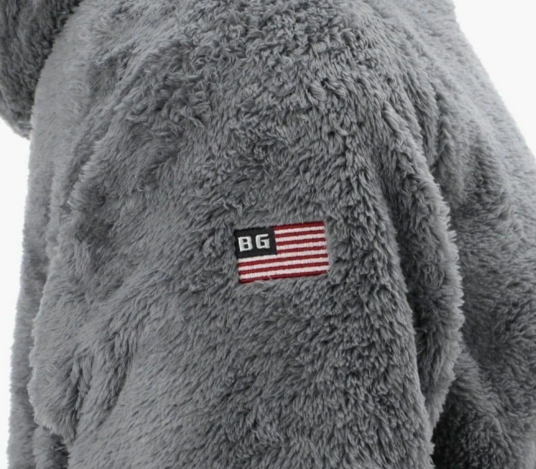 未使用 BRIEFING ブリーフィングゴルフ フリースパーカーグレー L